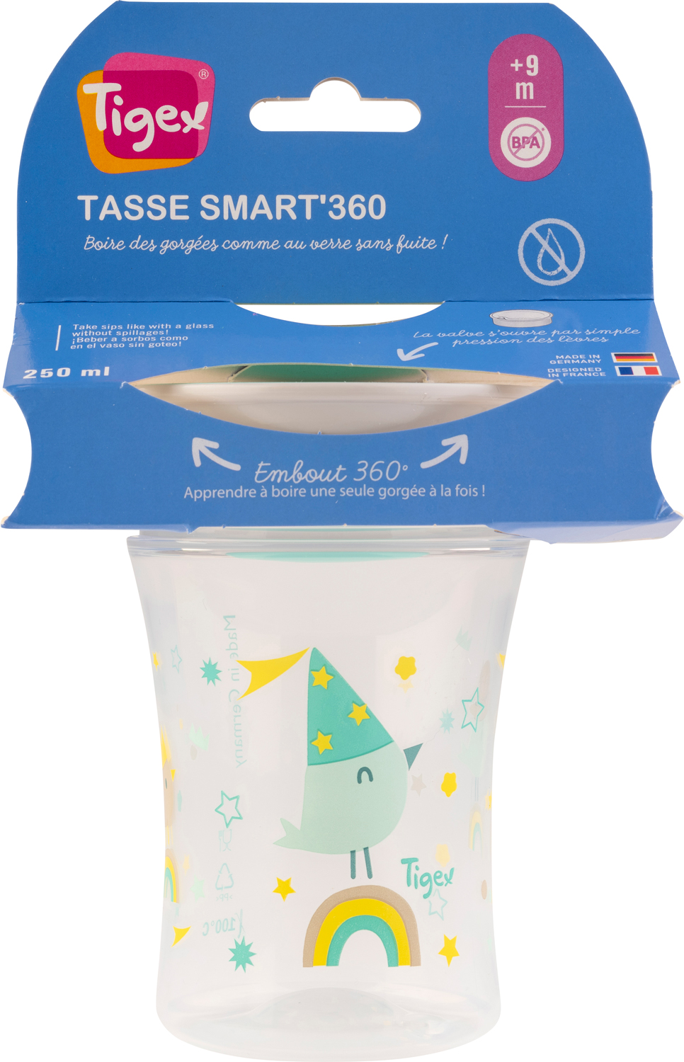Tigex Tasse Anti-Fuite Smart'360° 9M+