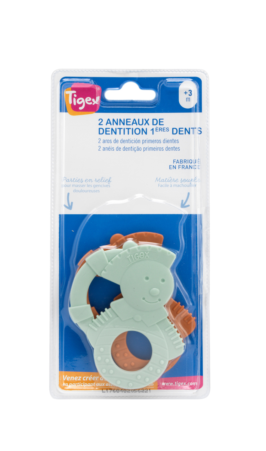 2 Anneaux de dentition Petits marins - Tigex