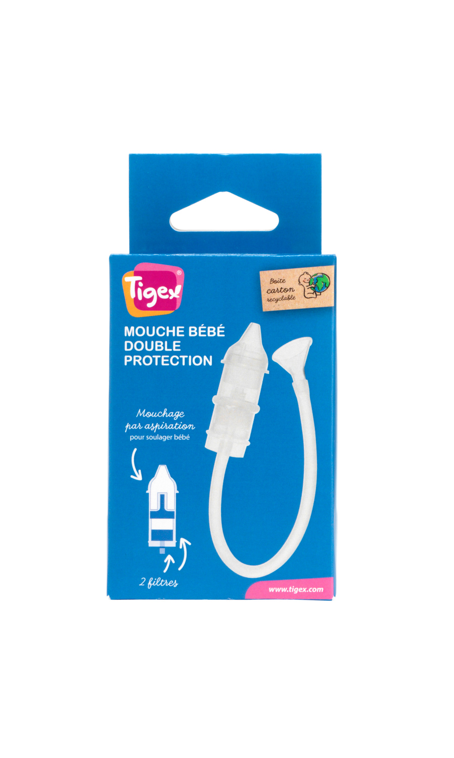 Mouche-bébé Ergonomique Max - Tigex, Embout Souple, Utilisable D'une Main, Stérilisable