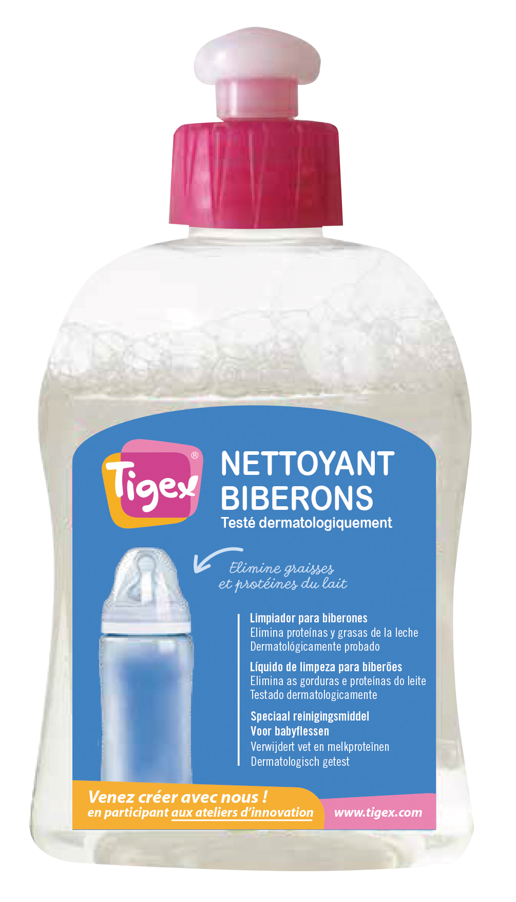Nettoyant à Biberons Tétines Tire-lait Biodégradable RECHARGE 1000
