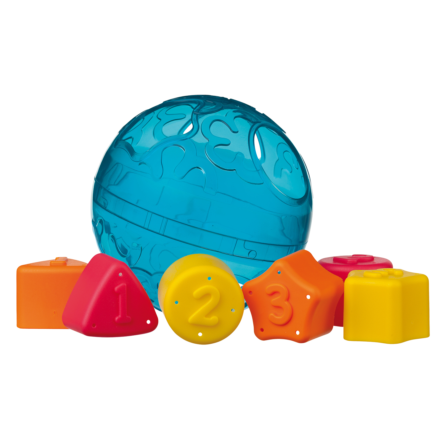 Ensemble de jouets empilables en forme de boule texturée en