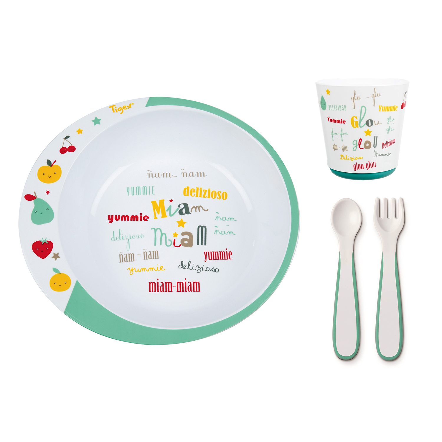 Coffret Vaisselle Micro Ondes Miam Miam Tigex