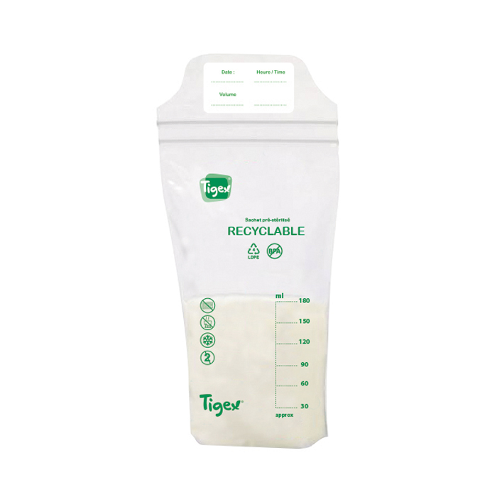 20 Sachets de conservation pour lait maternel - Tigex